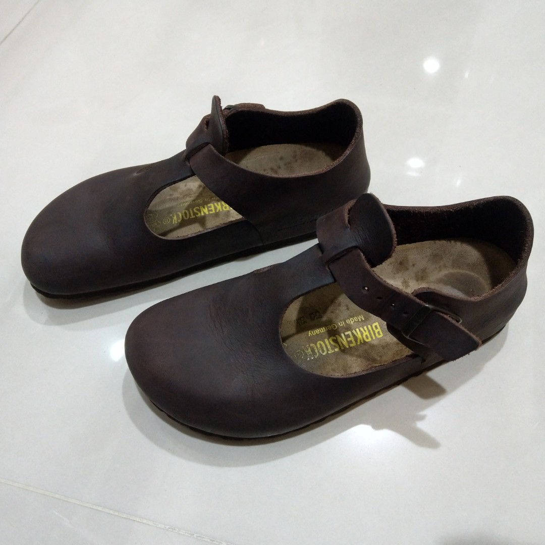 birkenstock 勃肯 paris巴黎 经典 包鞋女鞋 扣带 咖啡色