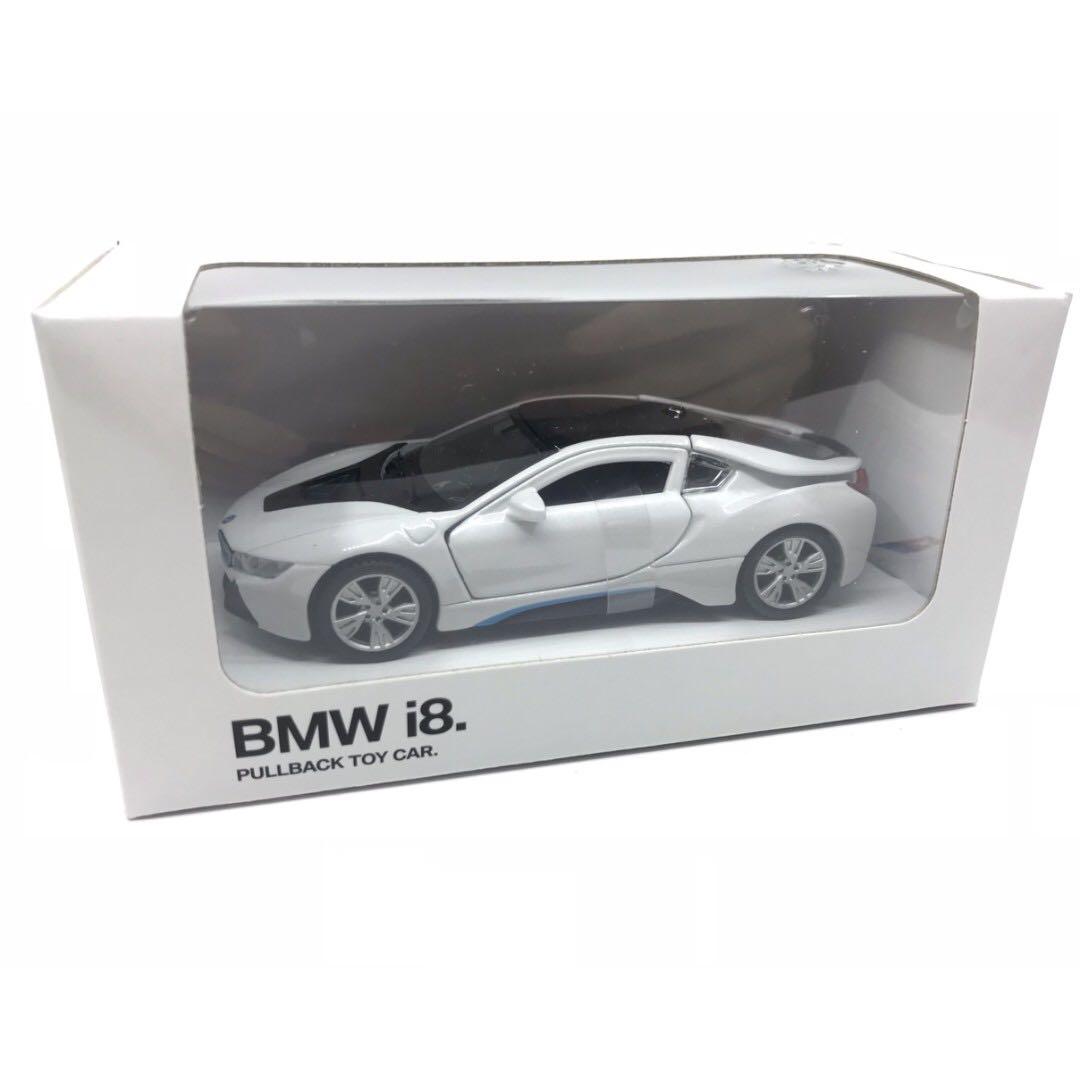 5 Kinsmart BMW i8 2 Door Coupe 1:36 Diecast Model Toy Car Pull