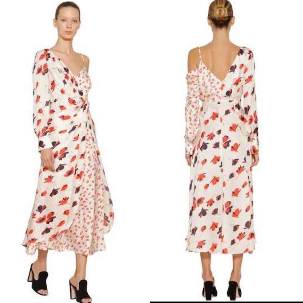 Self portrait best sale asymmetric floral dress
