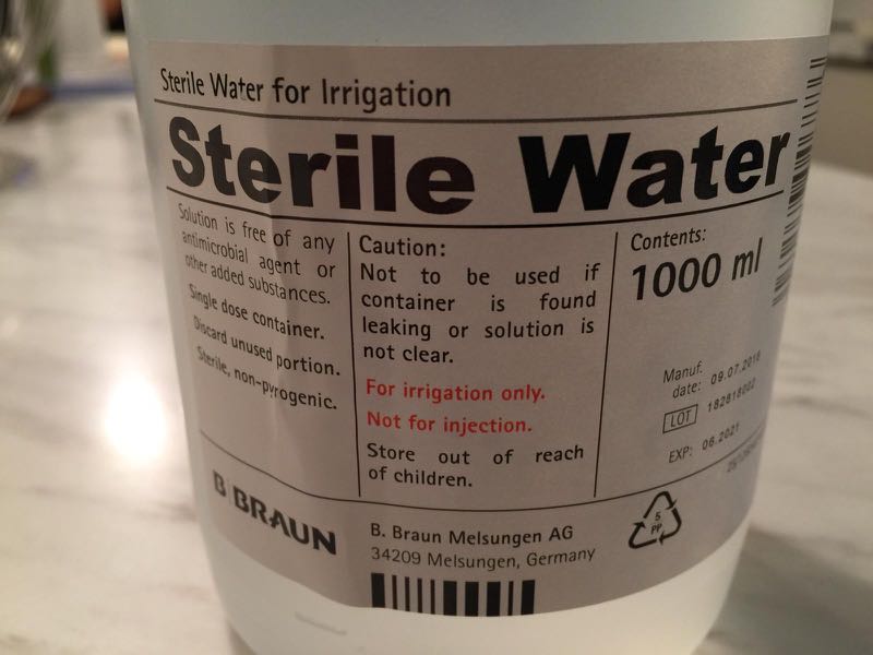 Sterile Water For Irrigation 1000ml Everything Else On Carousell