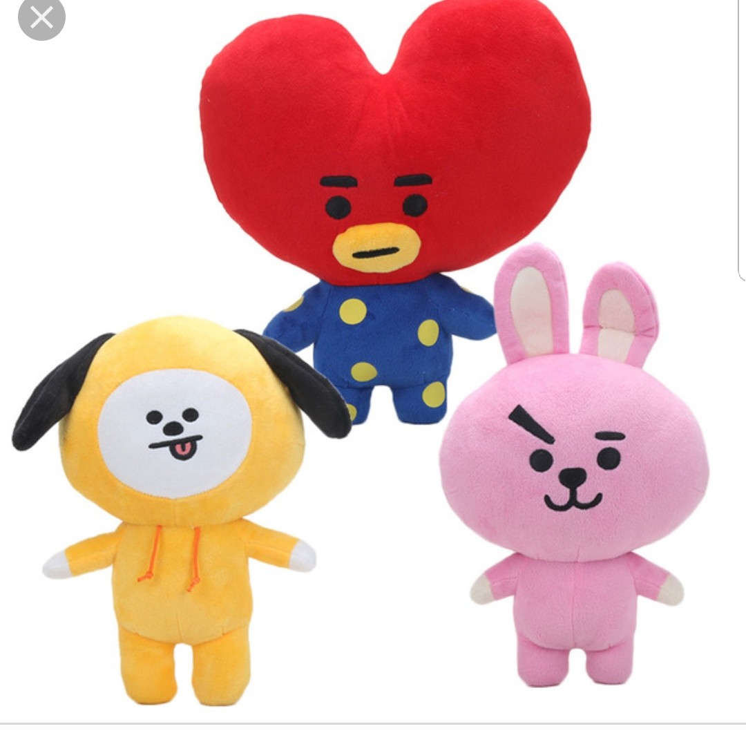 Bt21 cooky,tata,chimmy, Toys & Games, Stuffed Toys on Carousell