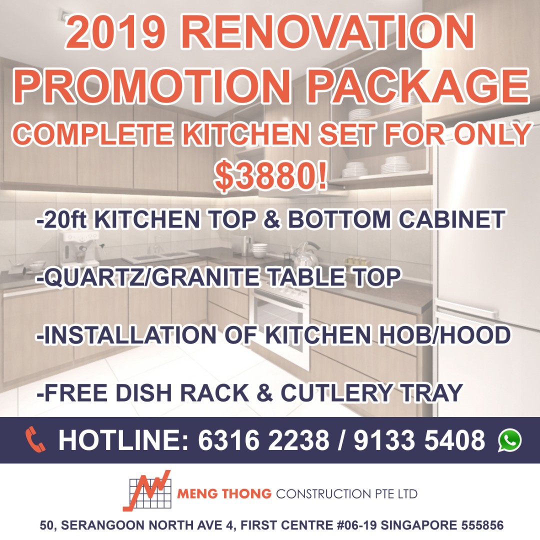 Call for free quotation! Kitchen & other furniture renovation