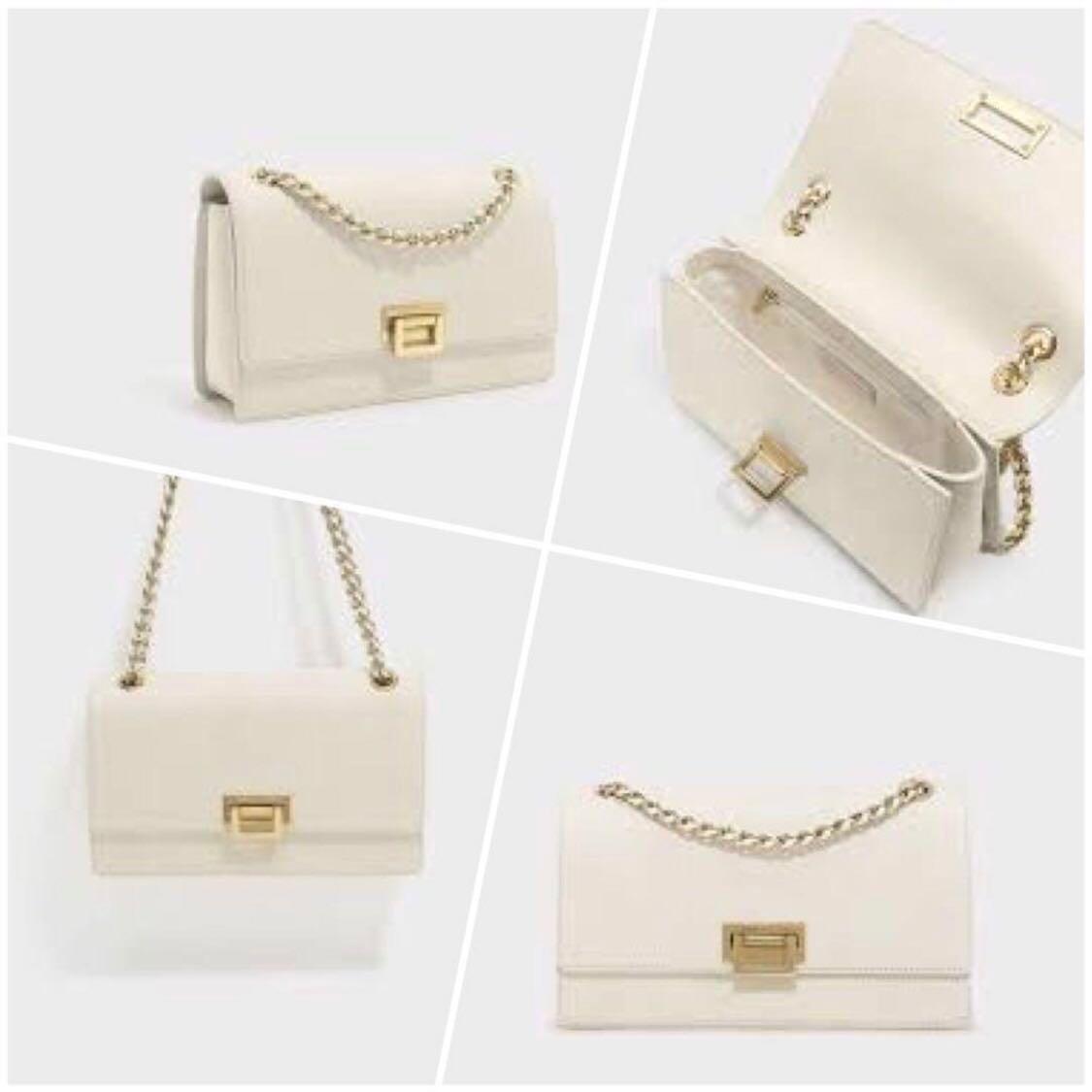 Charles Keith Push Lock Shoulder Bag Women S Fashion Bags