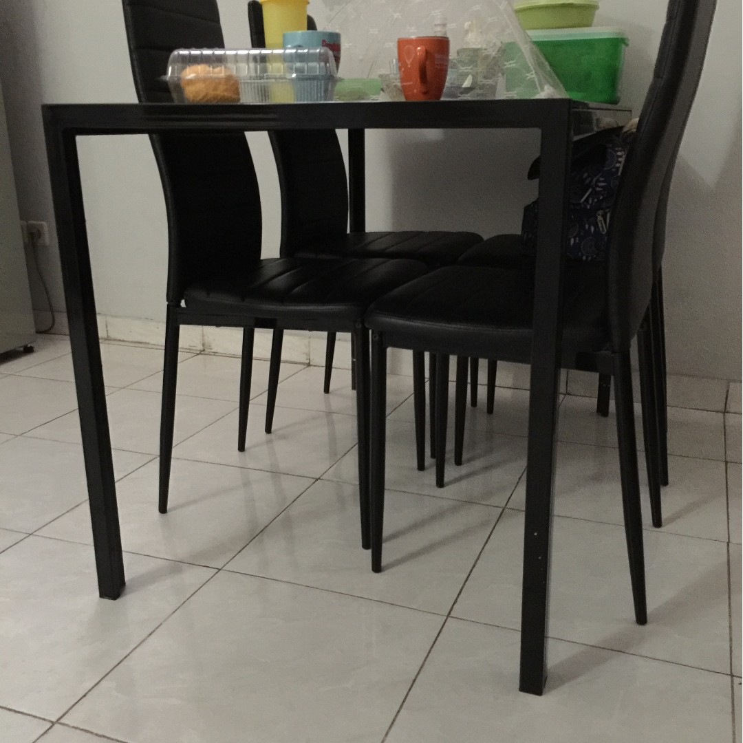 Dinning Set Meja Makan Minimalis Jysk Perabotan Rumah Di Carousell