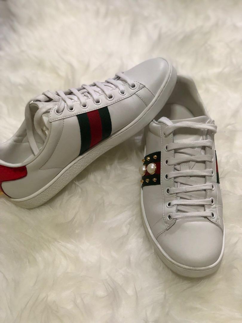 Gucci Ace Studded Leather Womens 