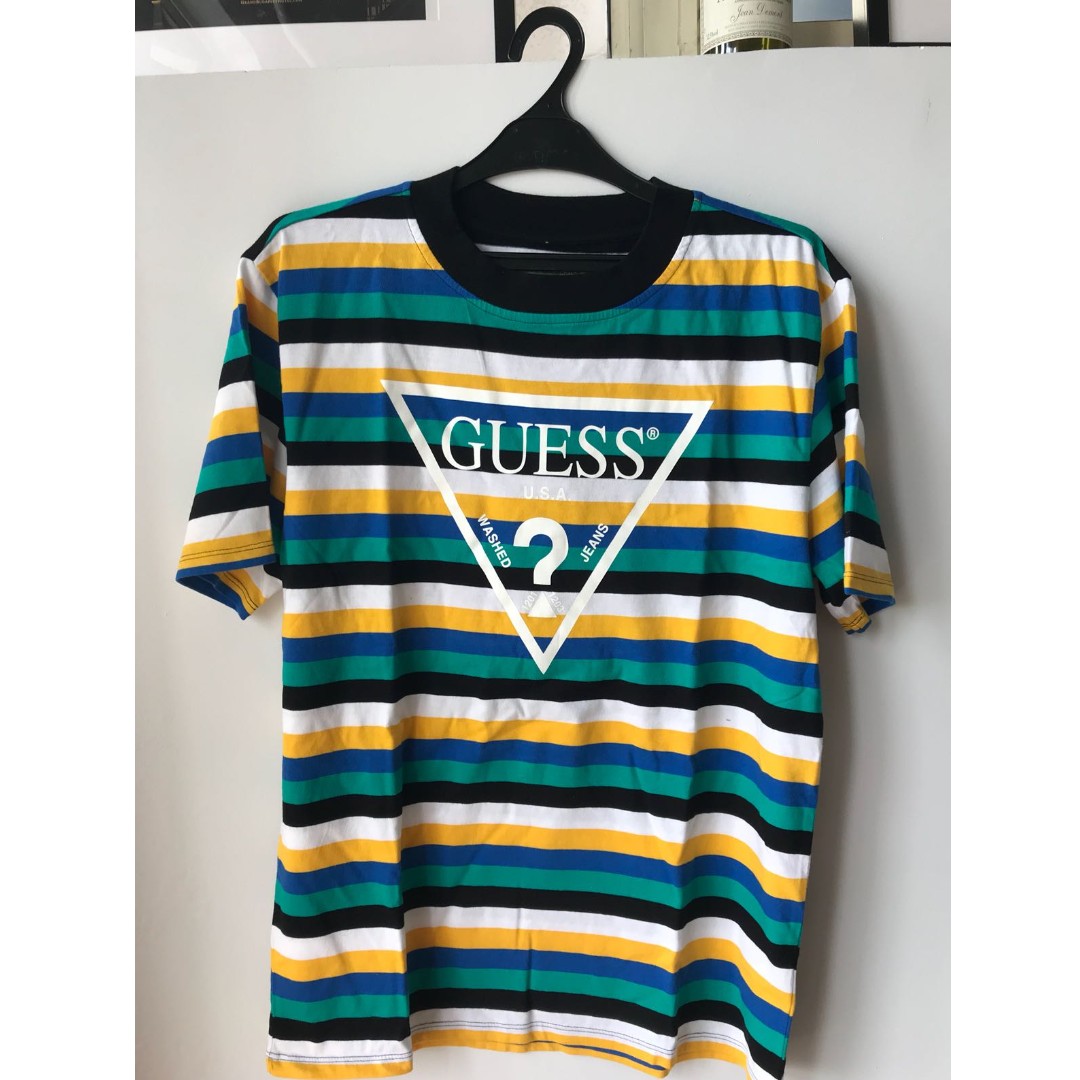 GUESS Urban Outfitters Exclusive Vista Striped Tee Men s Fashion