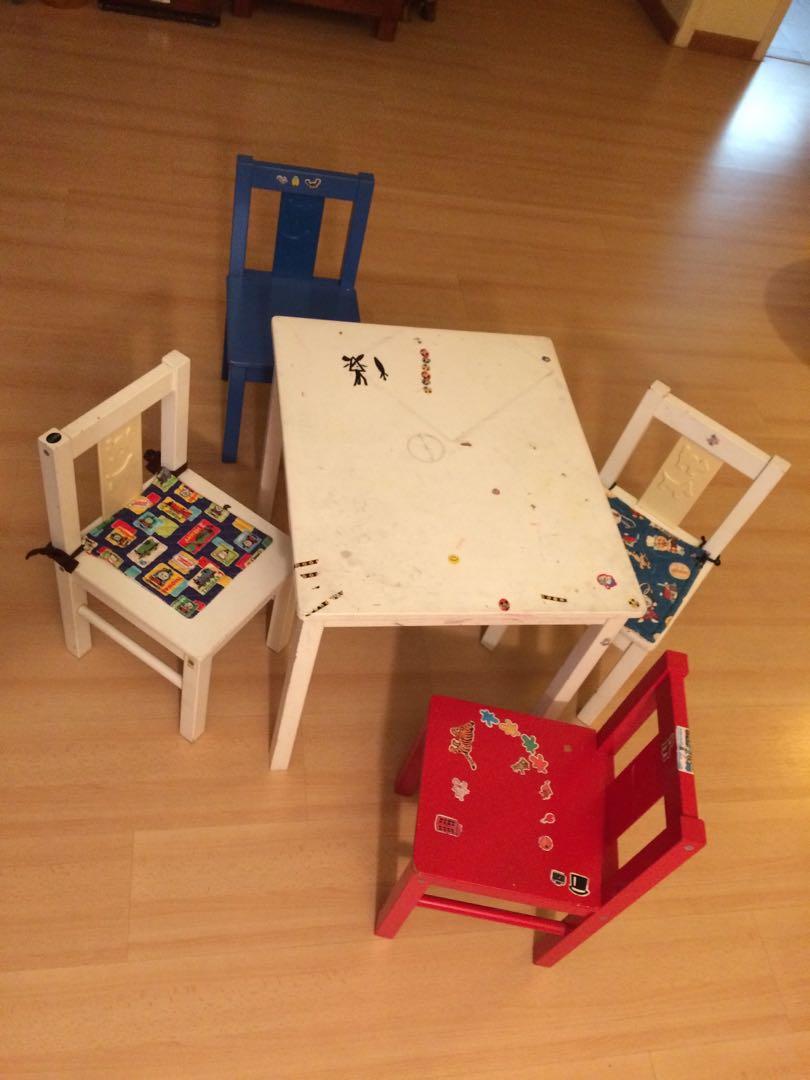 IKEA KRITTER table and chairs set, Babies & Kids, Baby Nursery & Kids