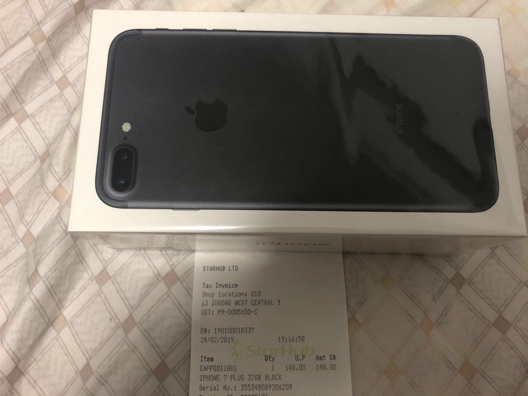 iphone 7 plus 32gb black