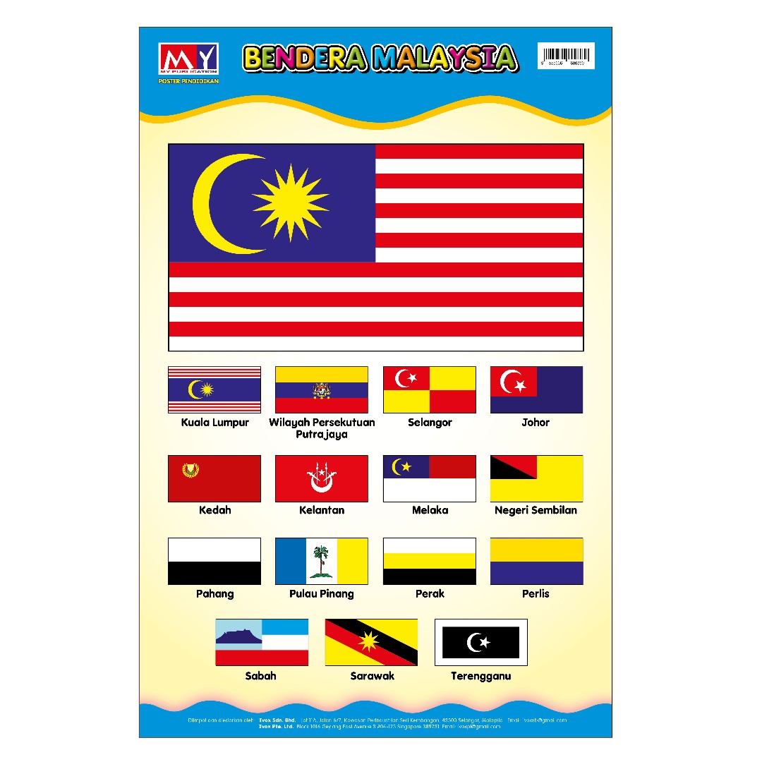 Ivox Education Poster Bendera Malaysia Books Stationery Children S Books On Carousell