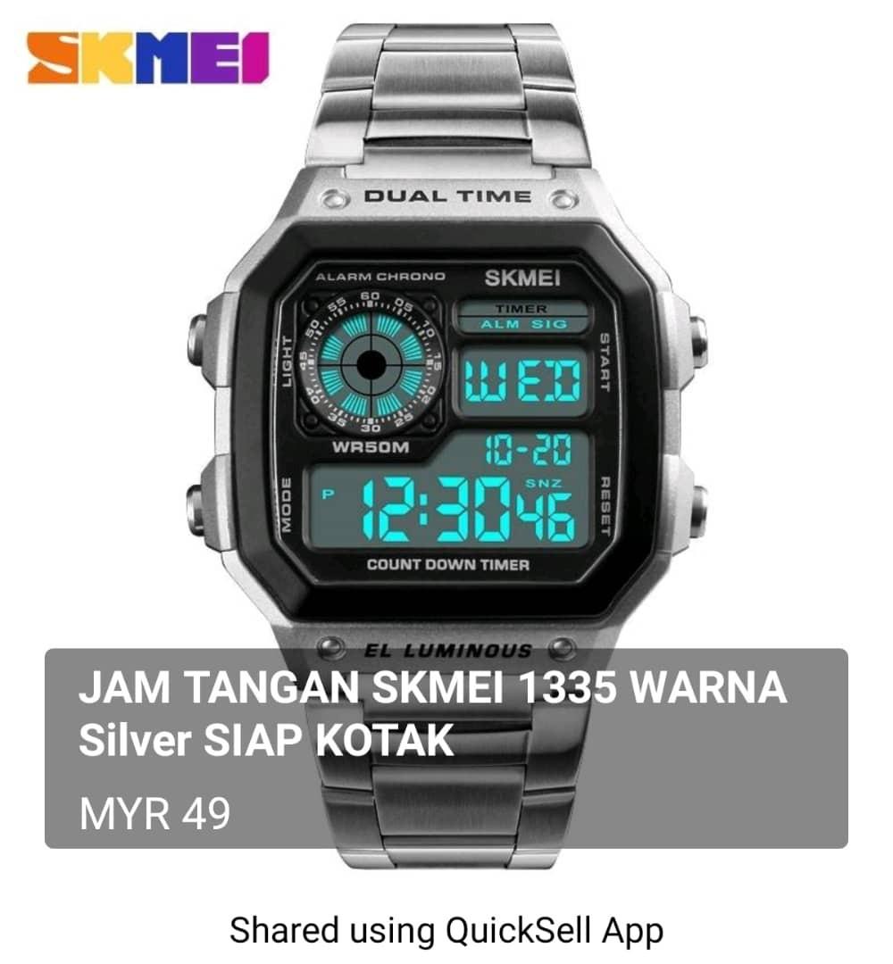 Jam Tangan Lelaki Kalis Air Murah Berkualiti Skmei 1335 Men s