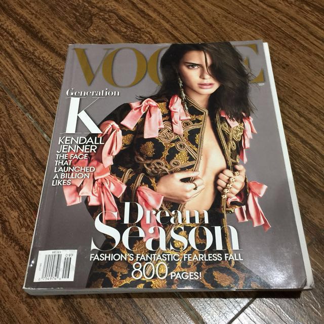 Kendall Jenner Vogue Magazine Books Magazines Others On Carousell