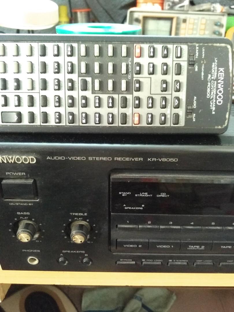 Kenwood Audiovideo stereo receiver KRV8050 with remote control, Audio