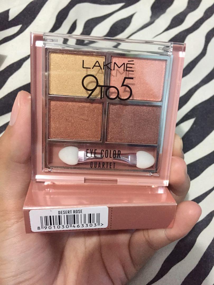 Lakme 9TO5 Reinvent Eyecolor Quartet Eye Shadow - Desert Rose