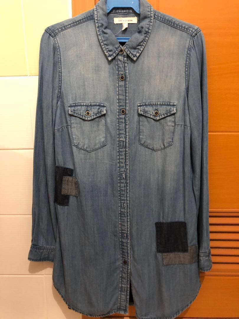 life in progress denim dress