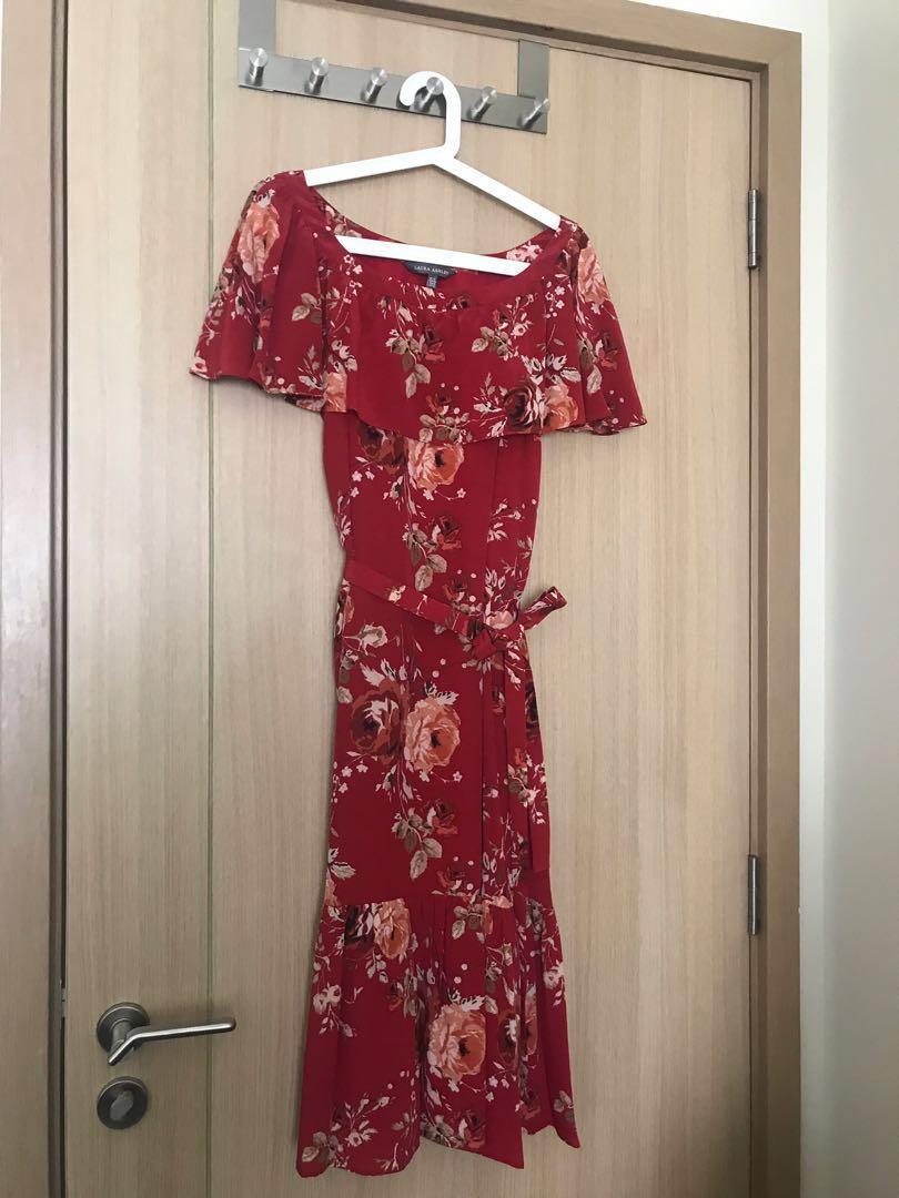laura ashley silk dress