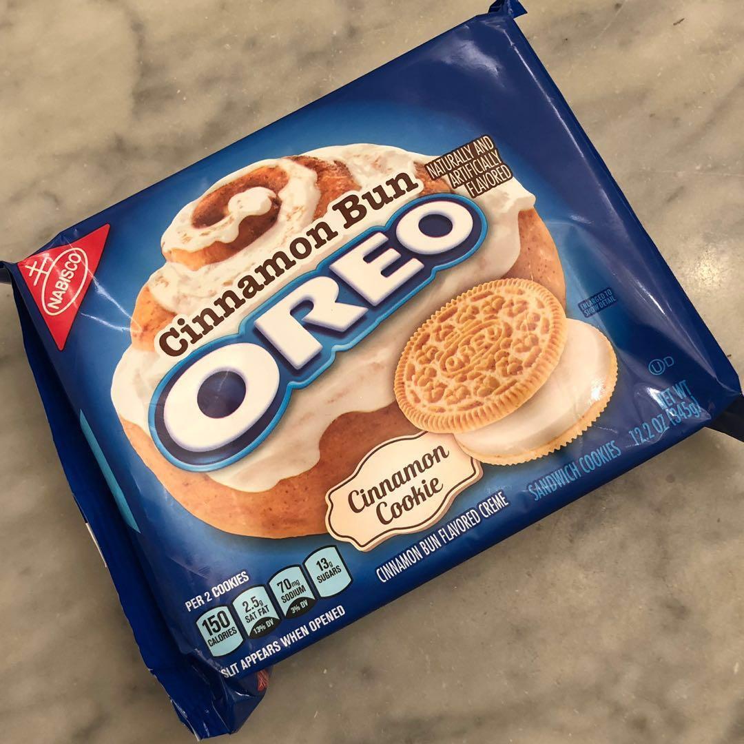 NEW Cinnamon Bun Oreos, Food & Drinks, Homemade Bakes on Carousell