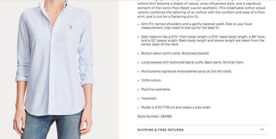 ralph lauren striped knit oxford shirt