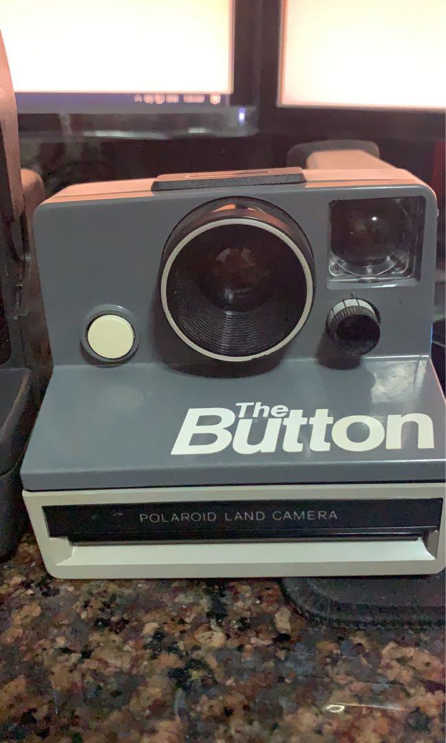 Polaroid the button, Photography, Cameras on Carousell