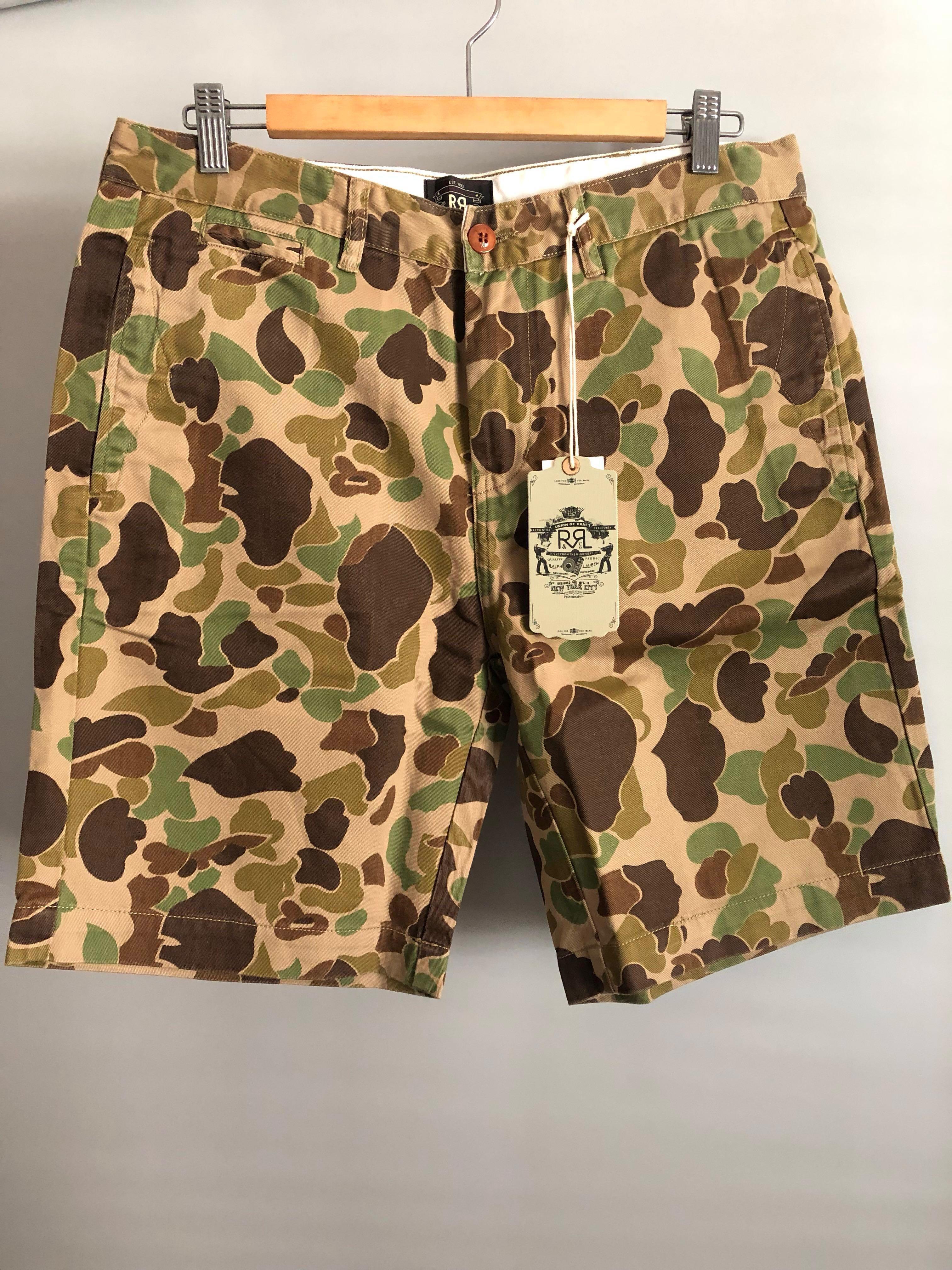 Polo Ralph Lauren Double RL GREEN camo shorts