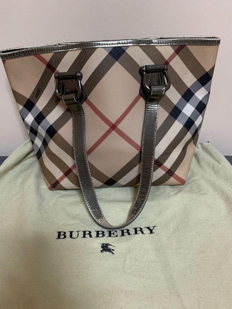 vintage burberry tote bag