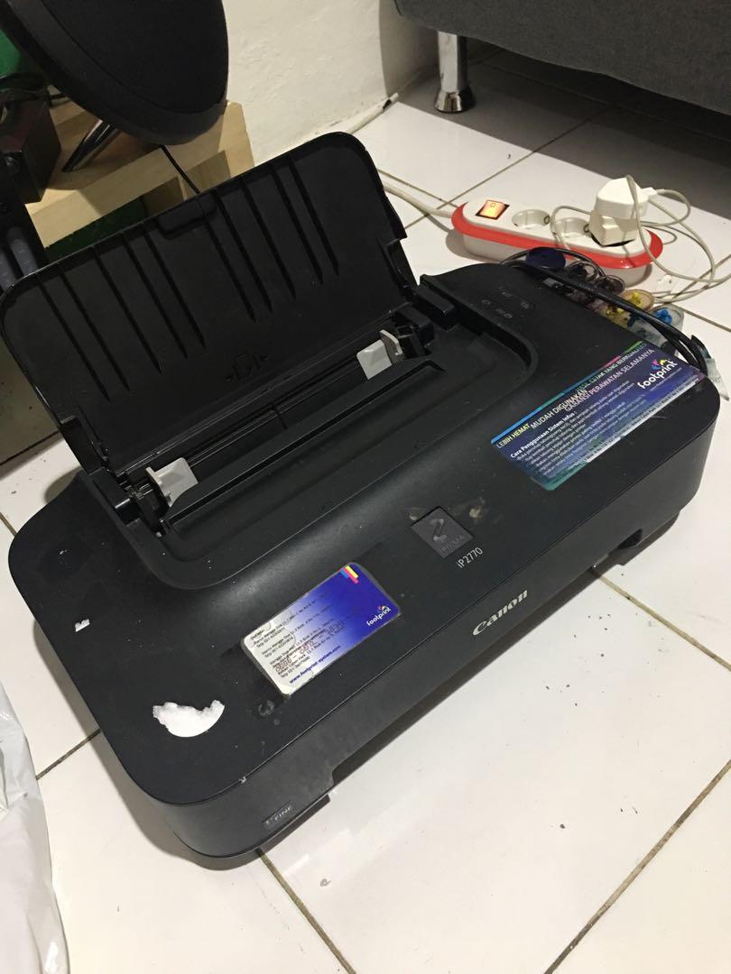 Cara Mengatasi Tinta Warna Printer Tidak Keluar Canon Ip2770 / Cara