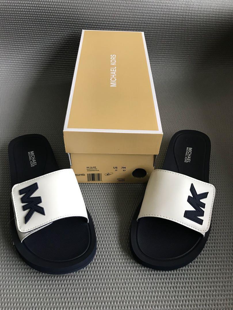 michael kors slides womens navy