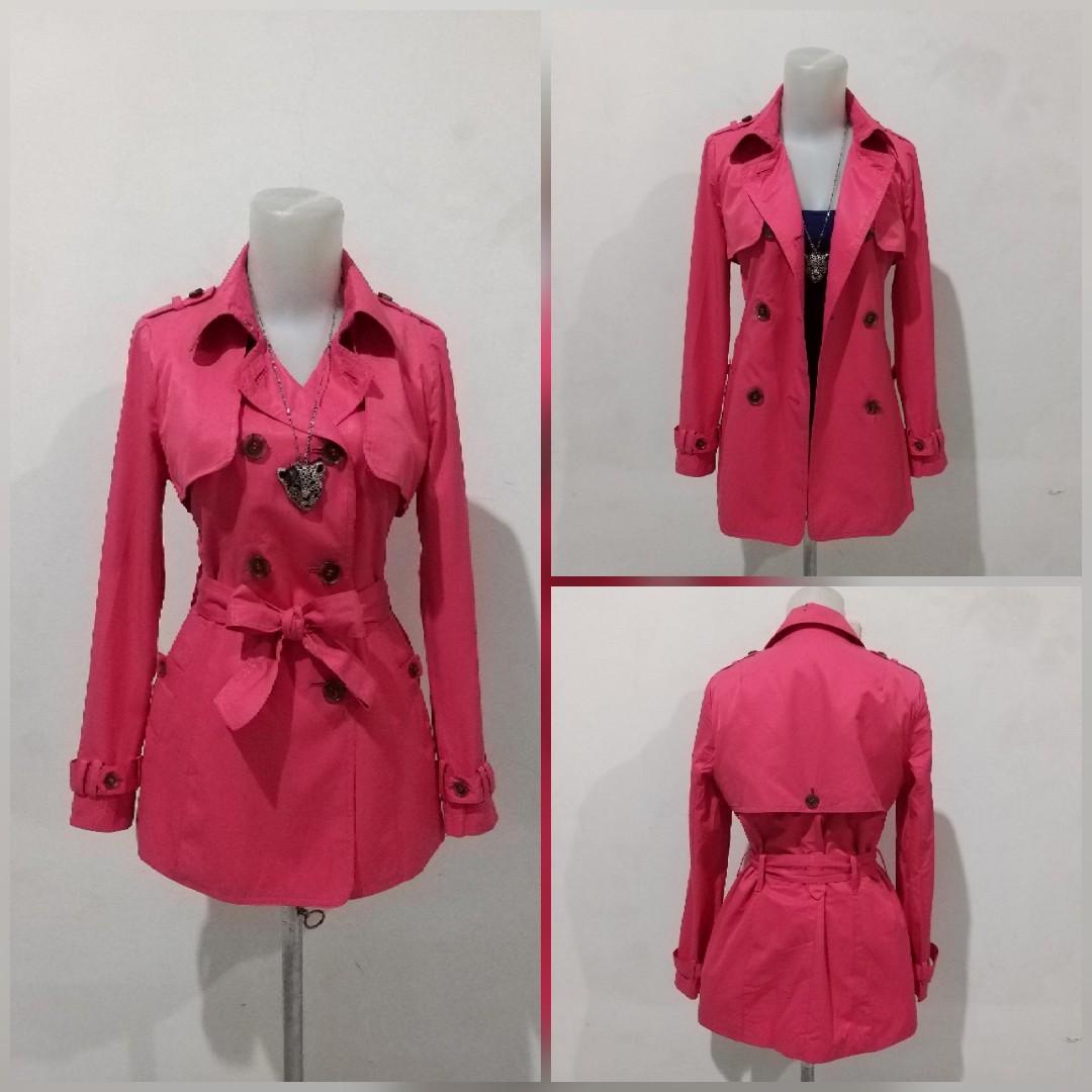 shocking pink coat