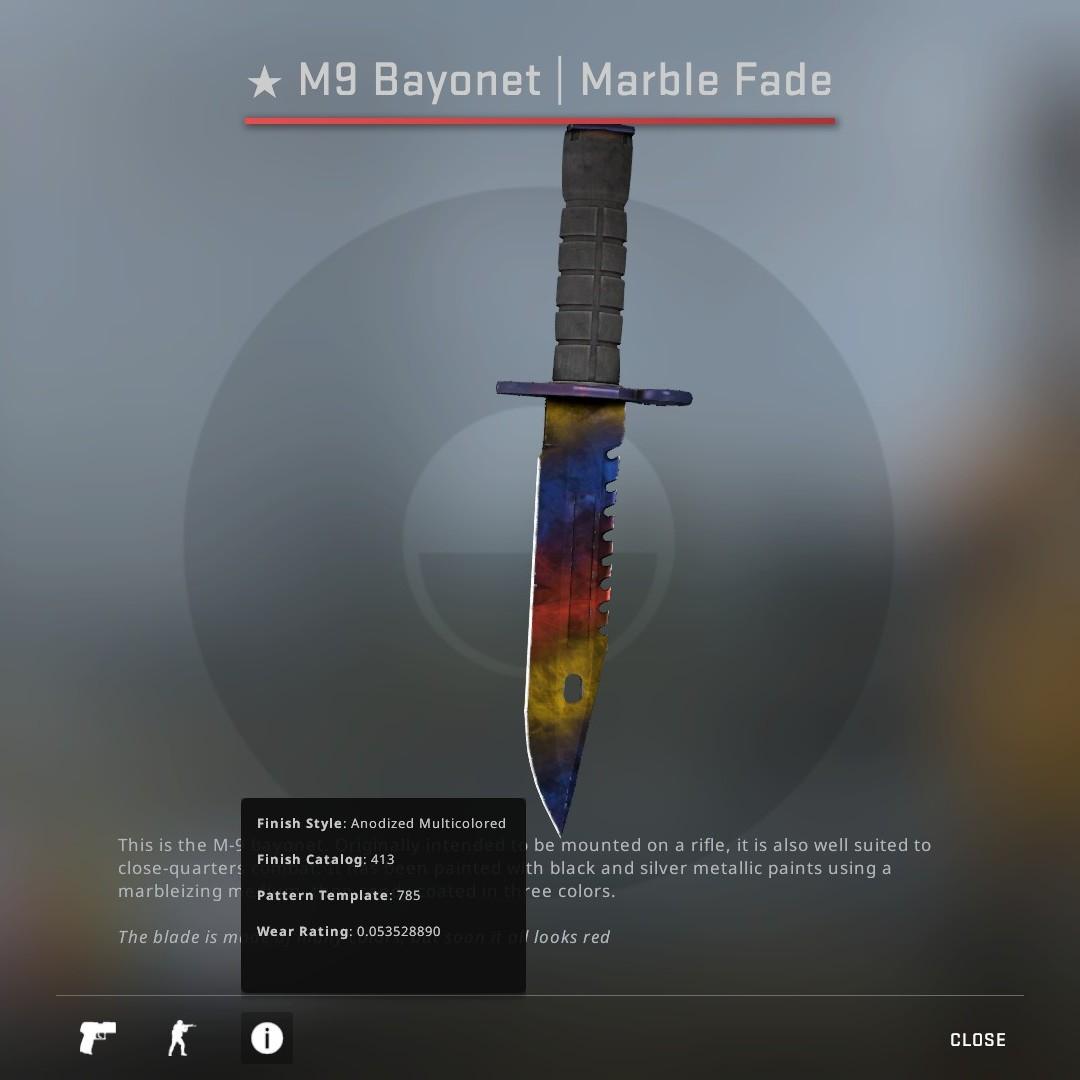 New M9 Marble Fade Large Blue Tip Available For Sale Check New Listing Toys Games Video Gaming In Game Products On Carousell