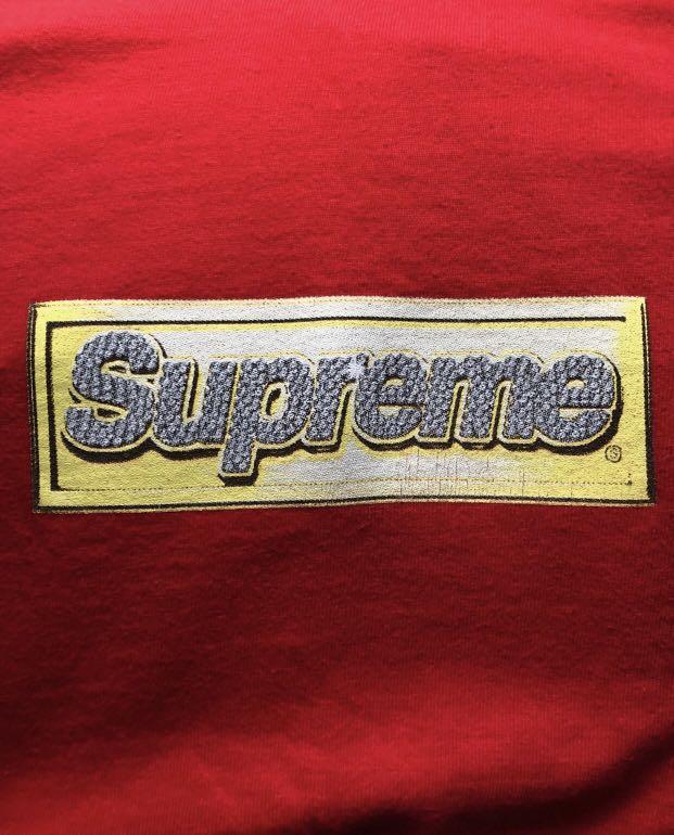 Supreme bling sales tee red