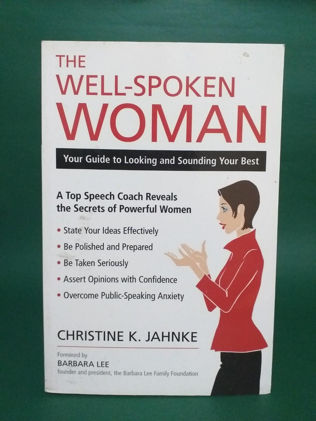 The Well Spoken Woman Book I Christine Jahnke Books Books On