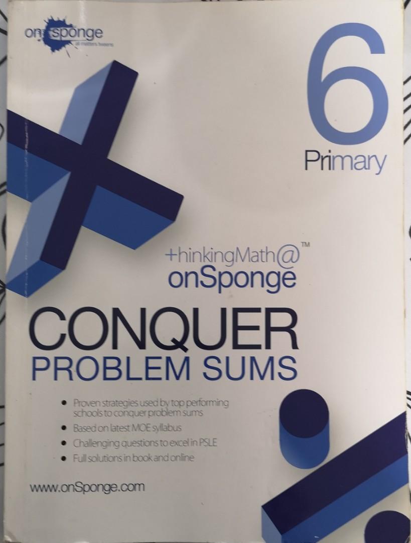 Thinking Math on Sponge Conquer Problem Sums (Pri 5 & 6), Hobbies ...