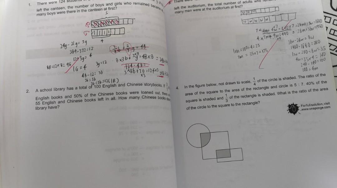 Thinking Math on Sponge Conquer Problem Sums (Pri 5 & 6), Hobbies ...