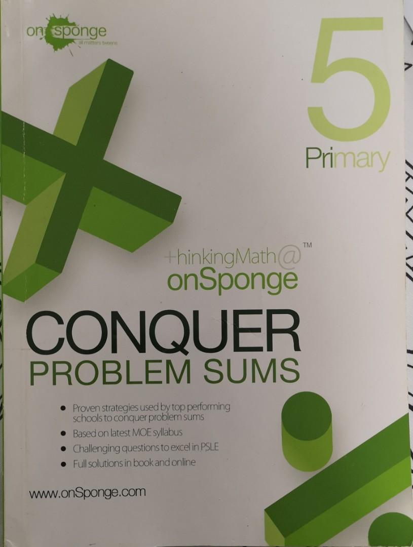 Thinking Math on Sponge Conquer Problem Sums (Pri 5 & 6), Hobbies ...