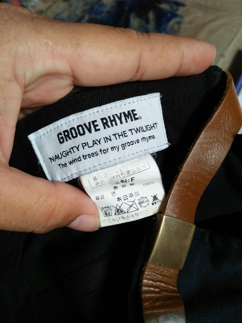 Topi GROOVE RHYME, Original, Kondisi 95% mulus, warna sangat pekat utuh  aman,bahan masih tebal, Full tag logo brand, Logo brand full bordir ,  Limited ...