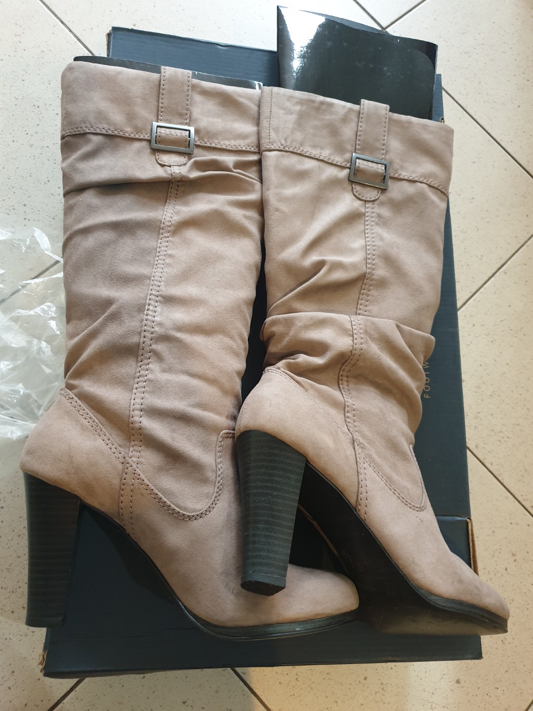 zara taupe boots