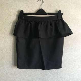 Brand New Peplum Black Skirt