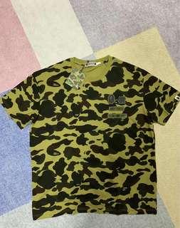 Bape X Undefeated Green Camouflage Tee Shirt