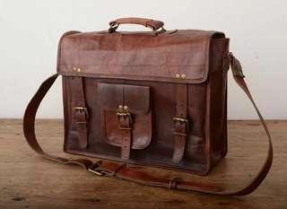 Best for gift..! Genuine  Leather Laptop Bag for Men