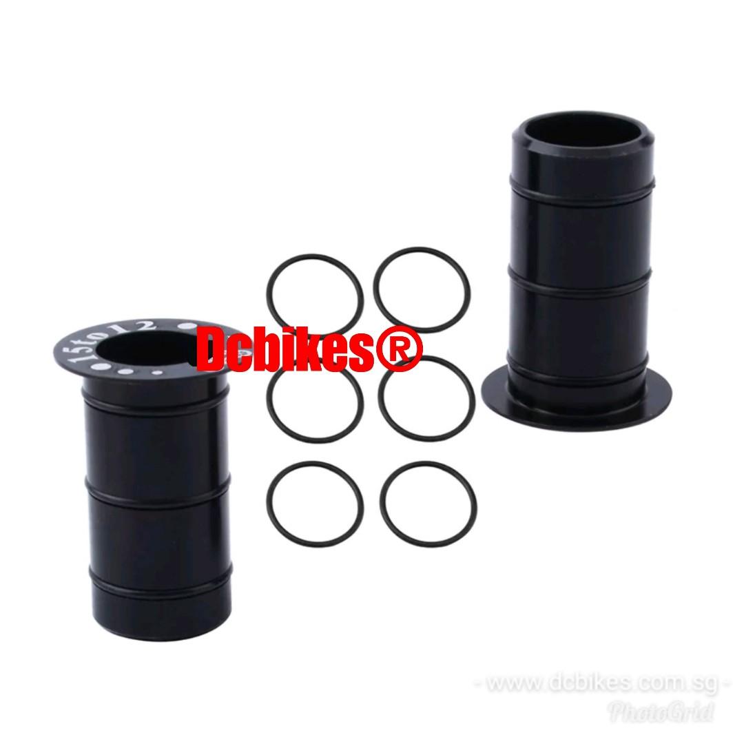 🆕! Universal Front Hub 15mm 12mm Thru Axle Conversion Adapter