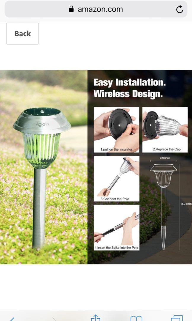 Aglaia Solar Garden Lights Waterproof Led Outdoor Aglaia Solar Garden Lights Waterproof