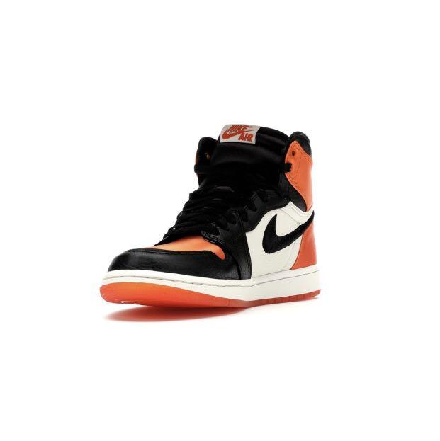 Air jordan 1 orange satin top