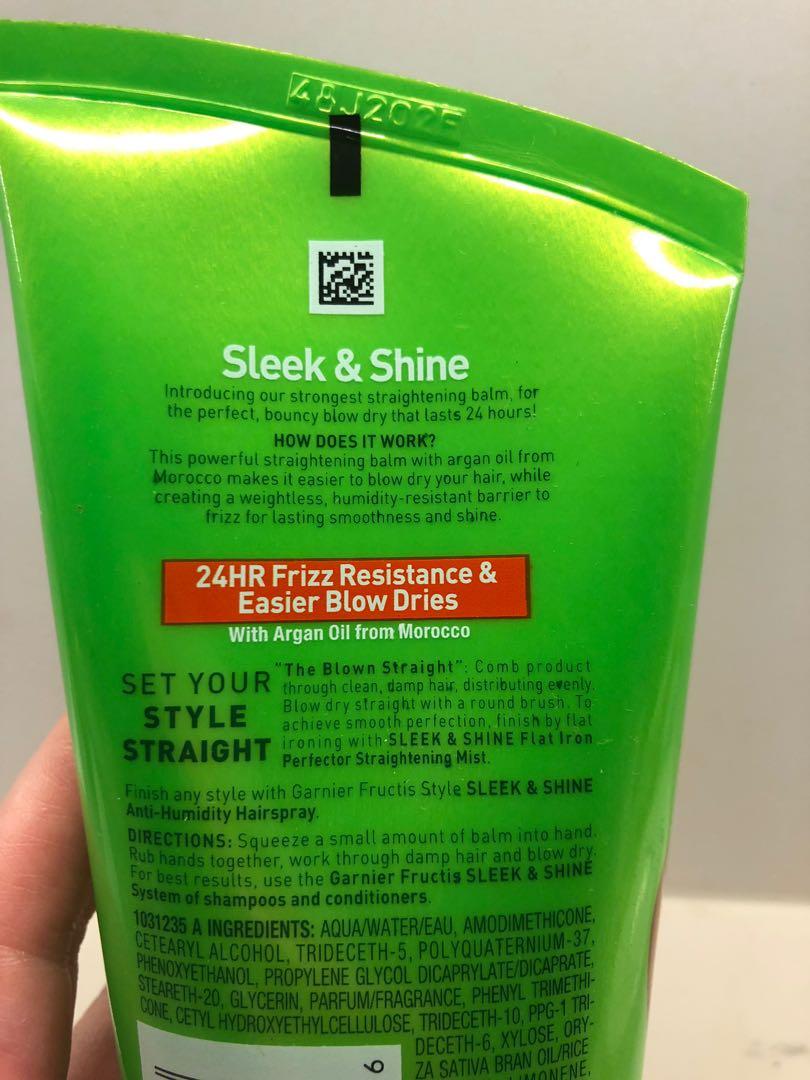 BNIB Garnier Fructis Style Straightening Balm Sleek Shine Blow