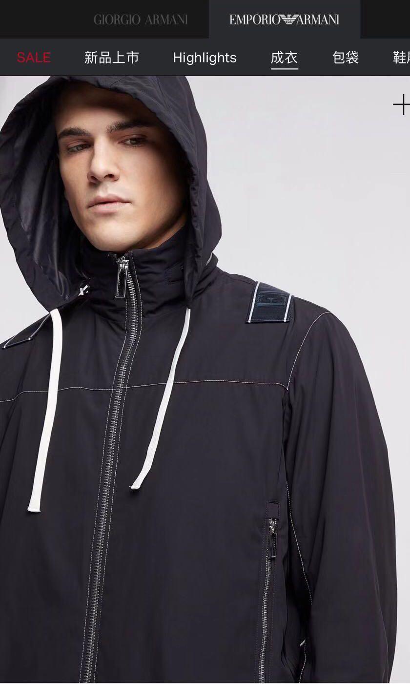 BNWT Authentic Emporio Armani Hooded Jacket 2 colours
