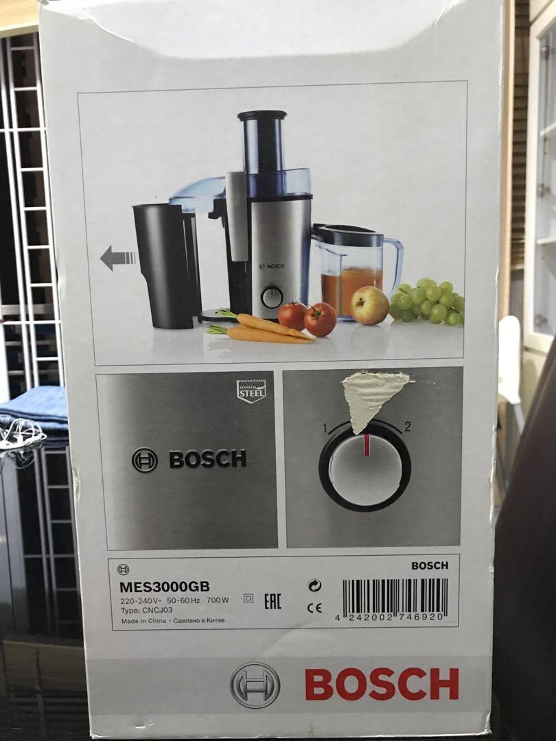 Bosch Juice Extractor Mes3000gb On Carousell