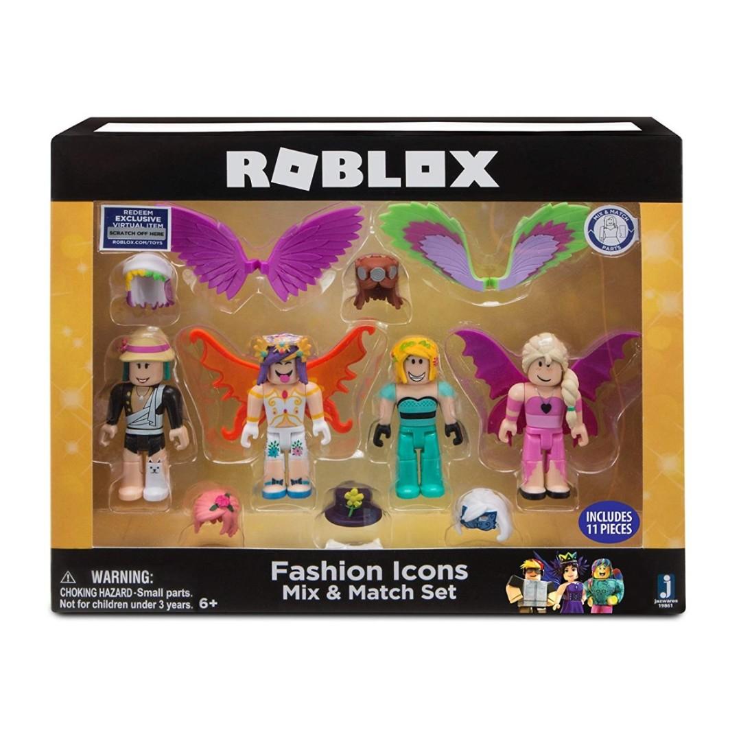 Brand New Authentic Roblox Fashion Icons Mix And Match Toy Figure Set With Virtual Item Code Hobbies Toys Toys Games On Carousell - whats the passcode to buena vista in roblox