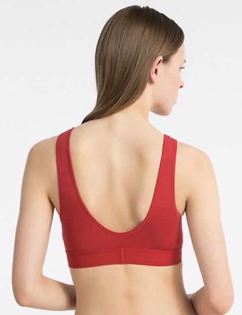 monogram logo unlined bralette