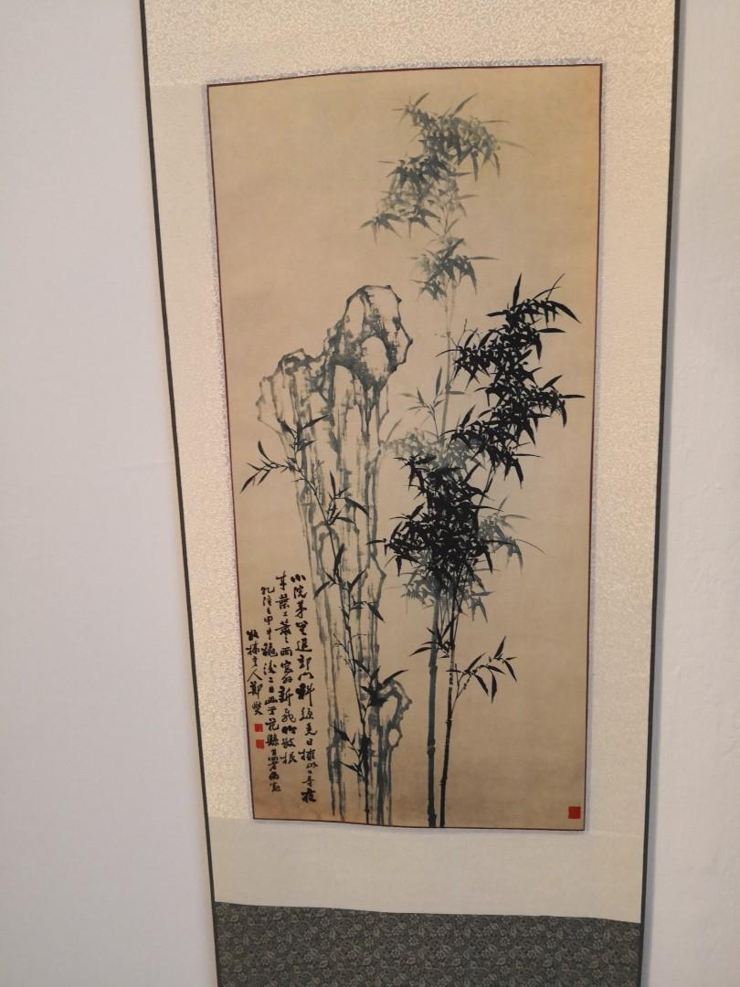 Chinese Traditional Silk Painting Printed Design Craft Art