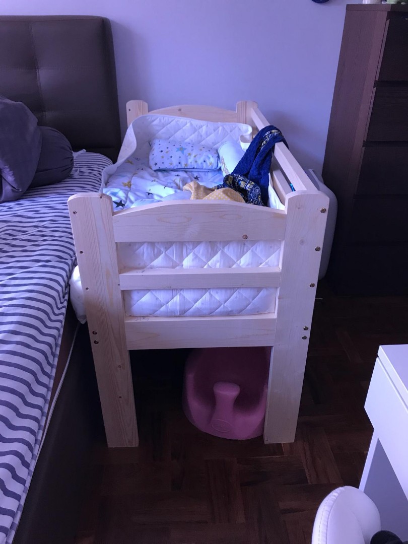 Customised bedside cot/crib, Babies & Kids, Baby Nursery & Kids