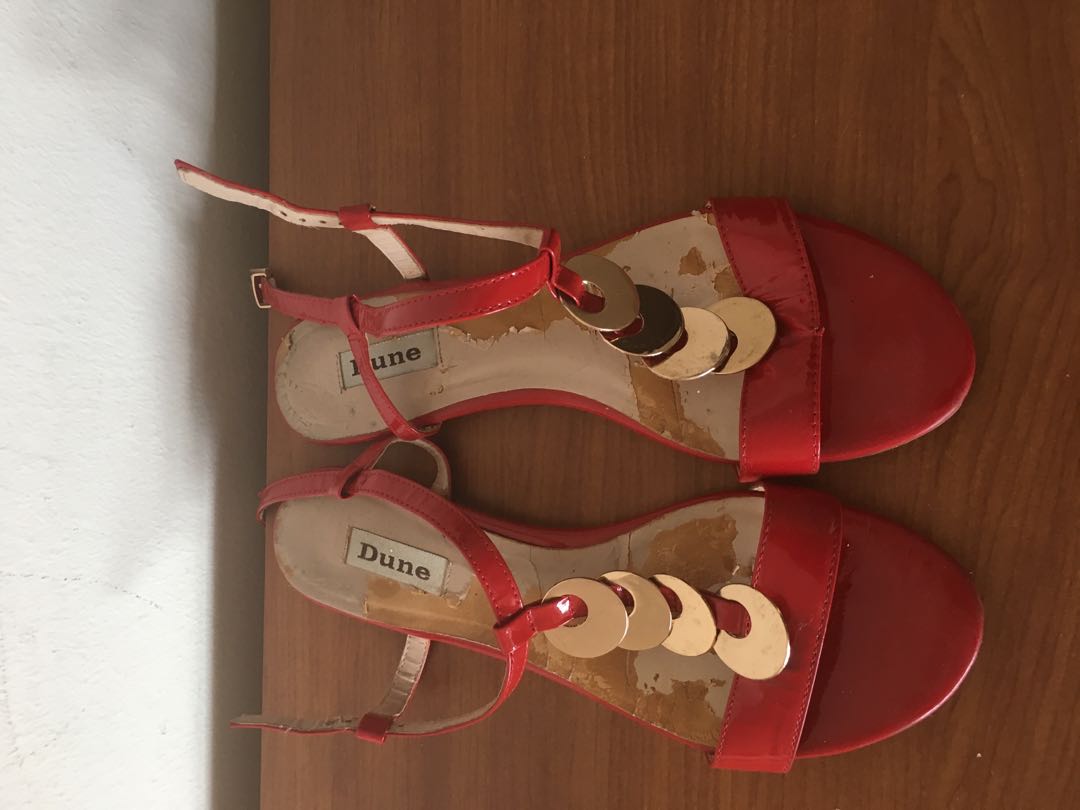 red colour sandal