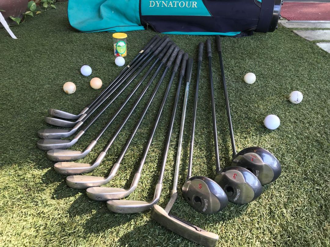 pensioen speer Indica Dynatour complete golf set, Sports Equipment, Sports & Games, Golf on  Carousell